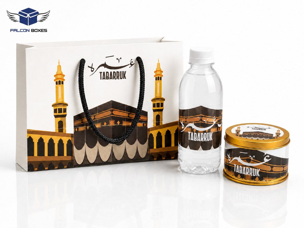 Islamic Favor Set (with small Tin Box 125g) - Umrah / Hajj Tabarruk Packaging