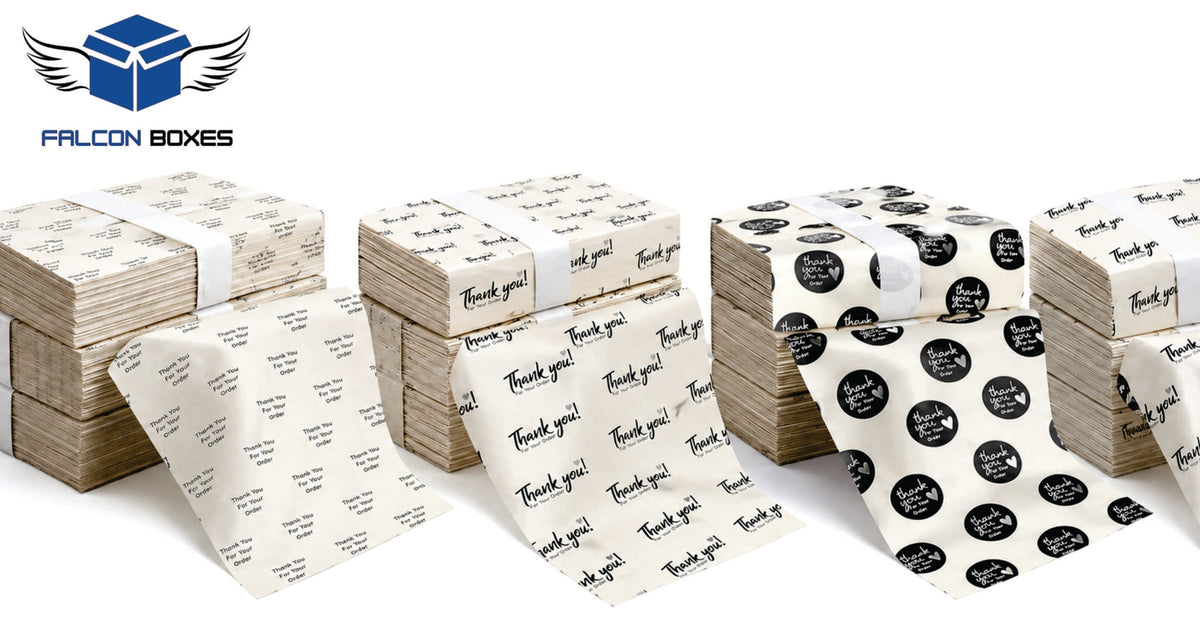 100-PCS Thank You Printed Butter Paper