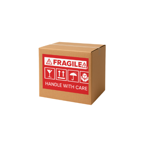 100 Pieces Fragile Stickers Multiple Sizes