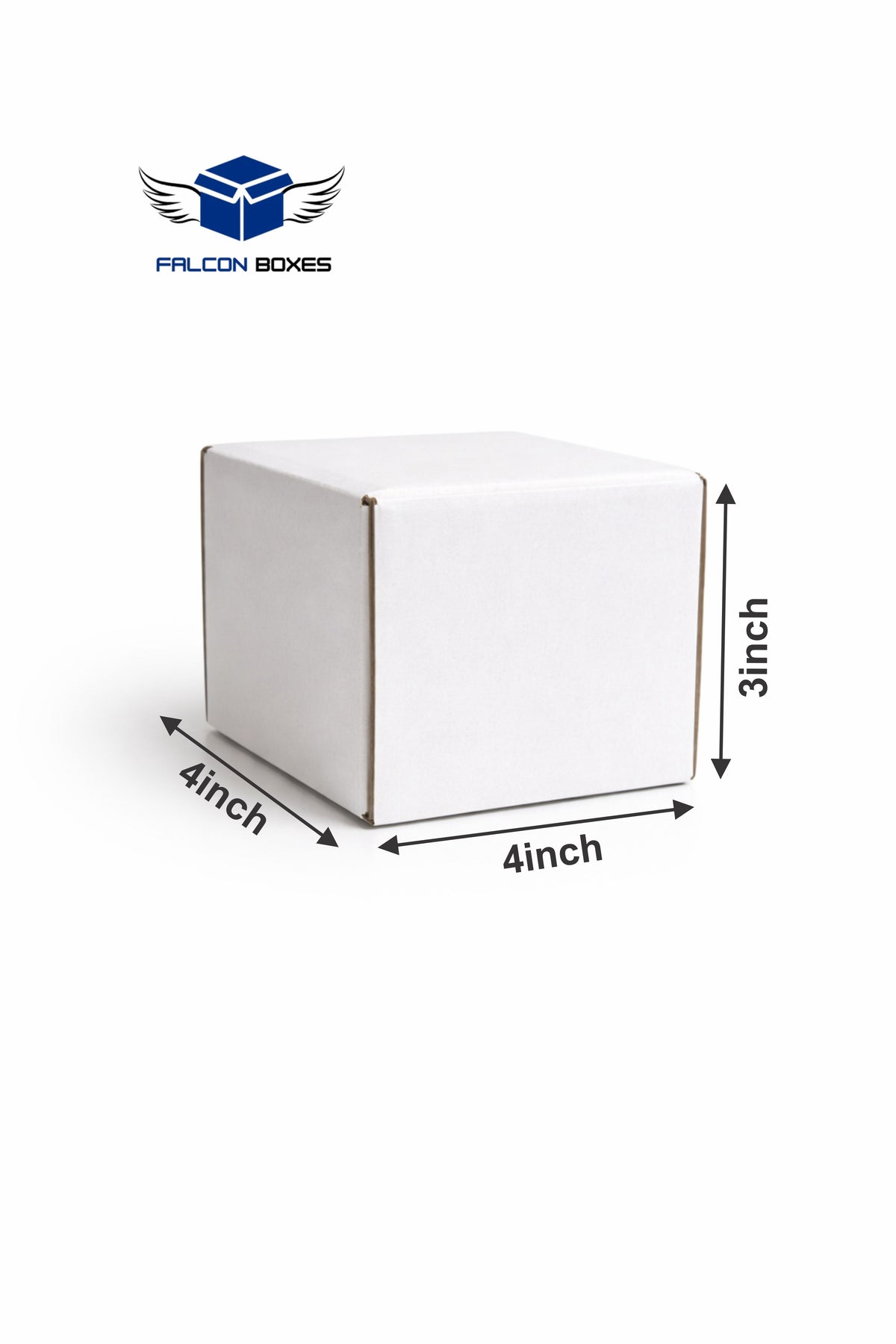 (4x4x3) White Mini Cube E-Commerce Box