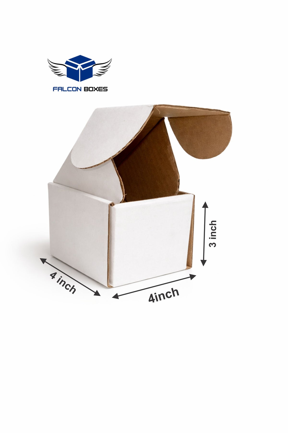(4x4x3) White Mini Cube E-Commerce Box