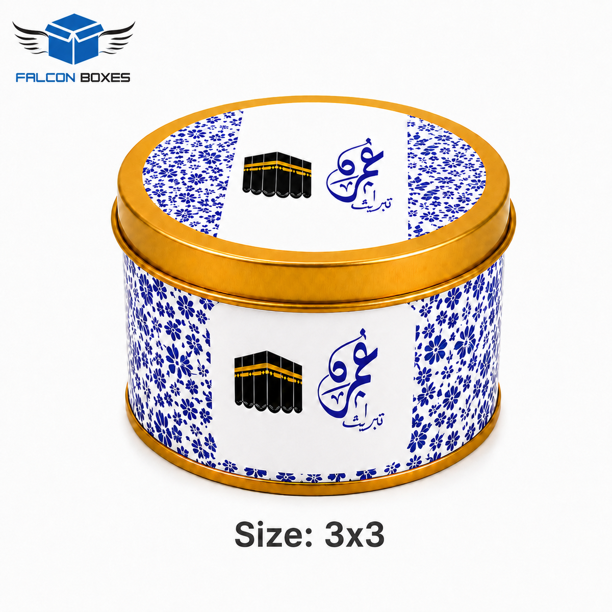 Tin Box B&W – Premium Umrah & Hajj Tabarruk Gift 125G