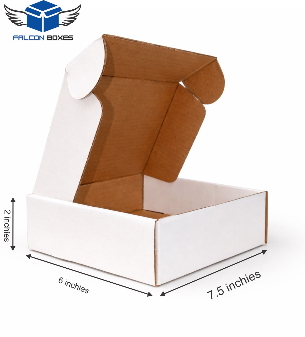 (7.5x6x2) White Mini E-commerce Box