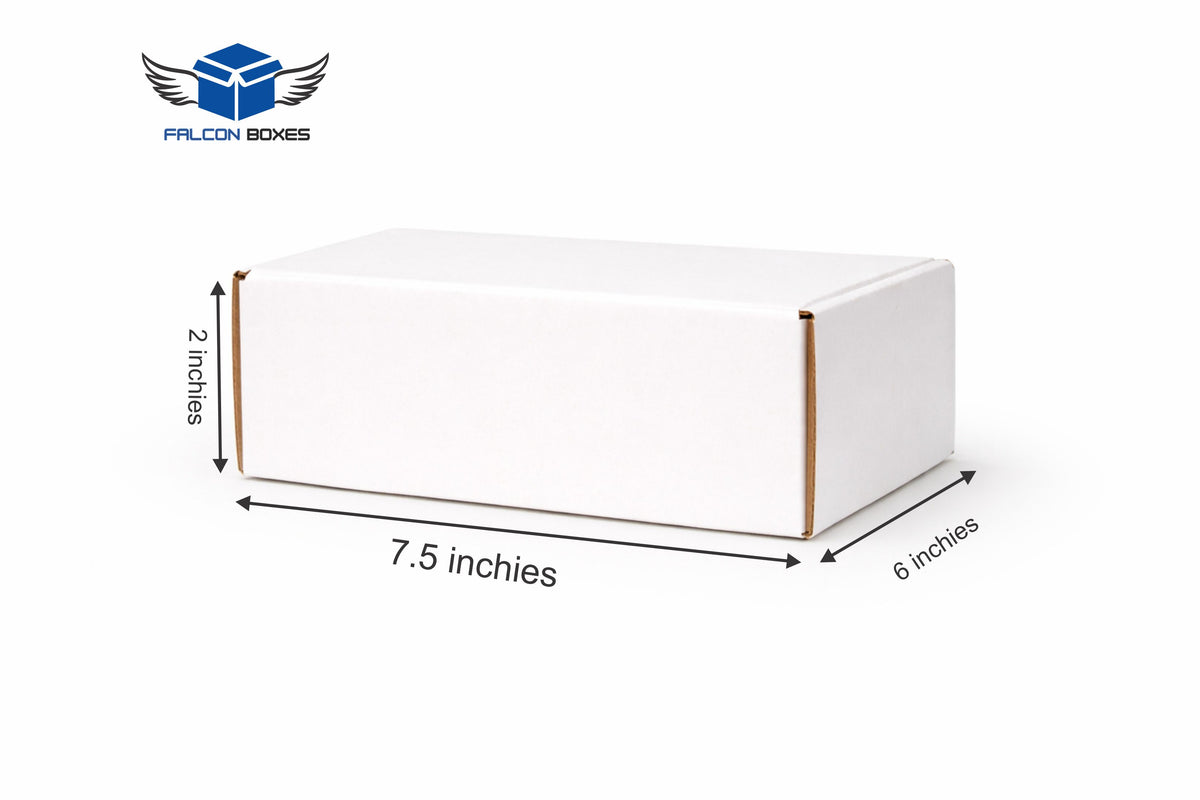 (7.5x6x2) White Mini E-commerce Box