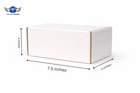 (7.5x6x4) White Small E-Commerce Box