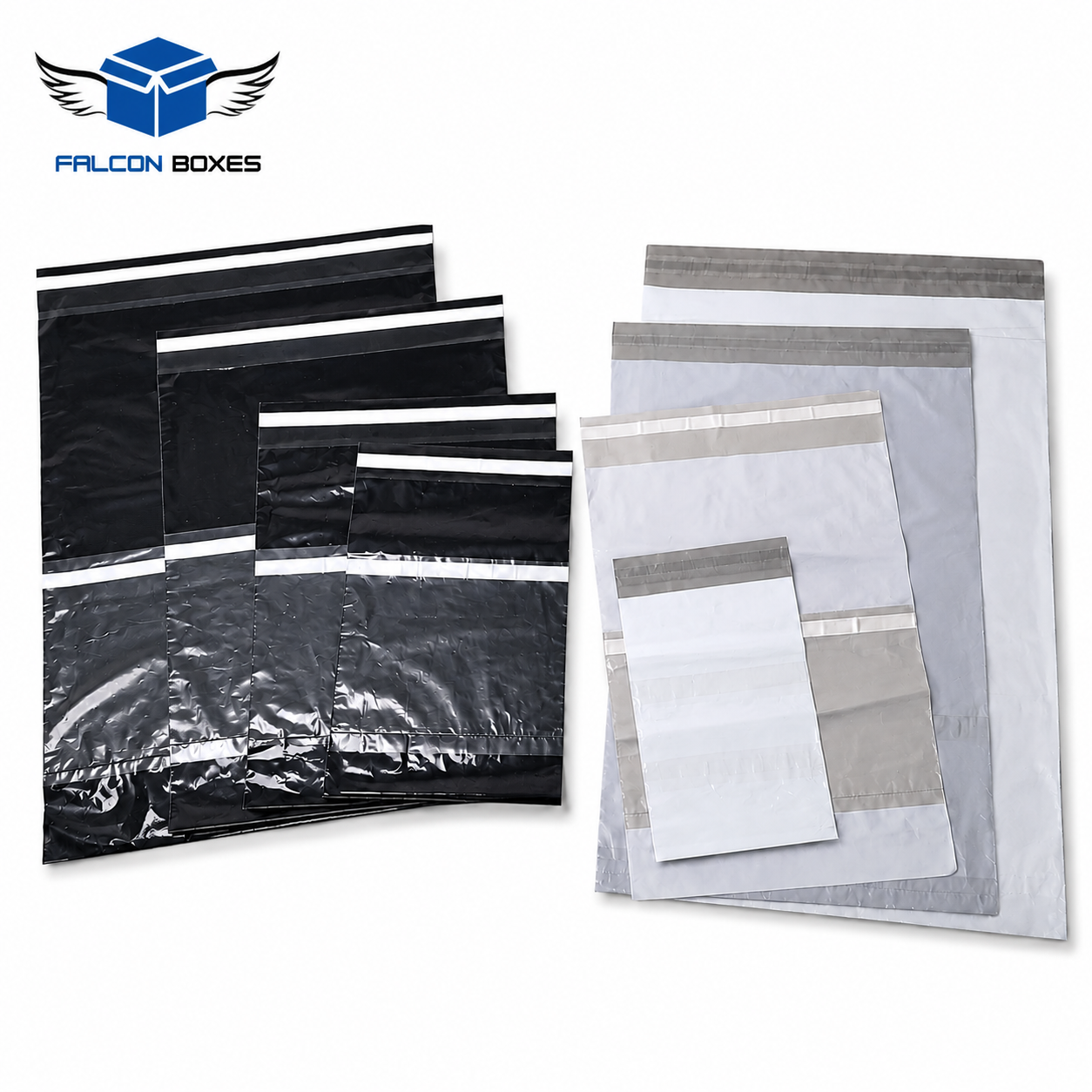 Customized branded courier flyer bags with logo printing