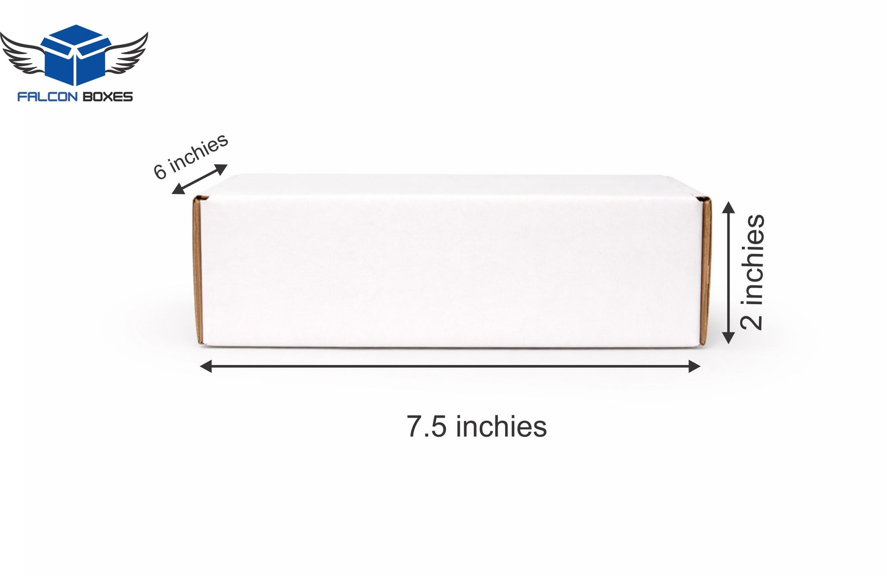 (7.5x6x2) White Mini E-commerce Box