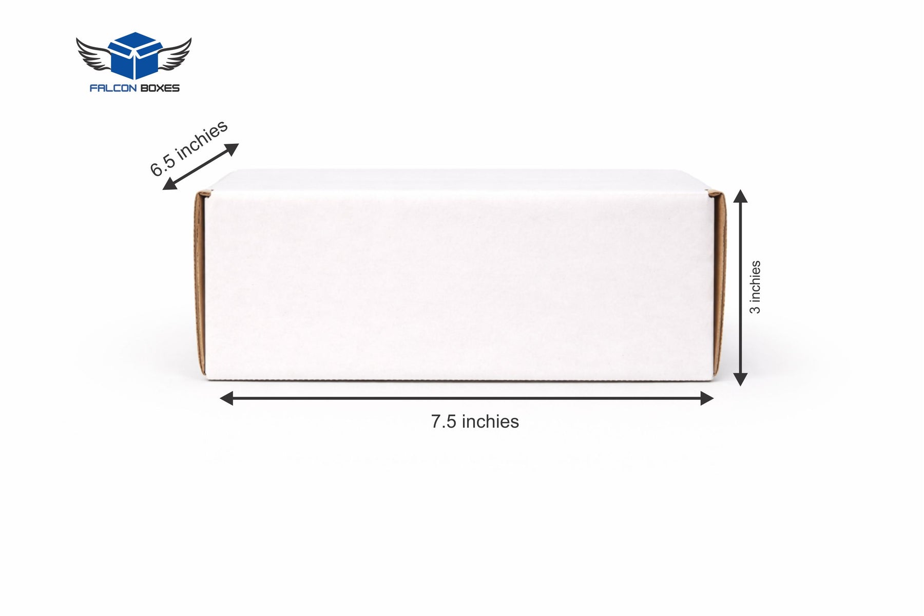 (7.5x6.5x3) White Mini Shipper E-Commerce Box