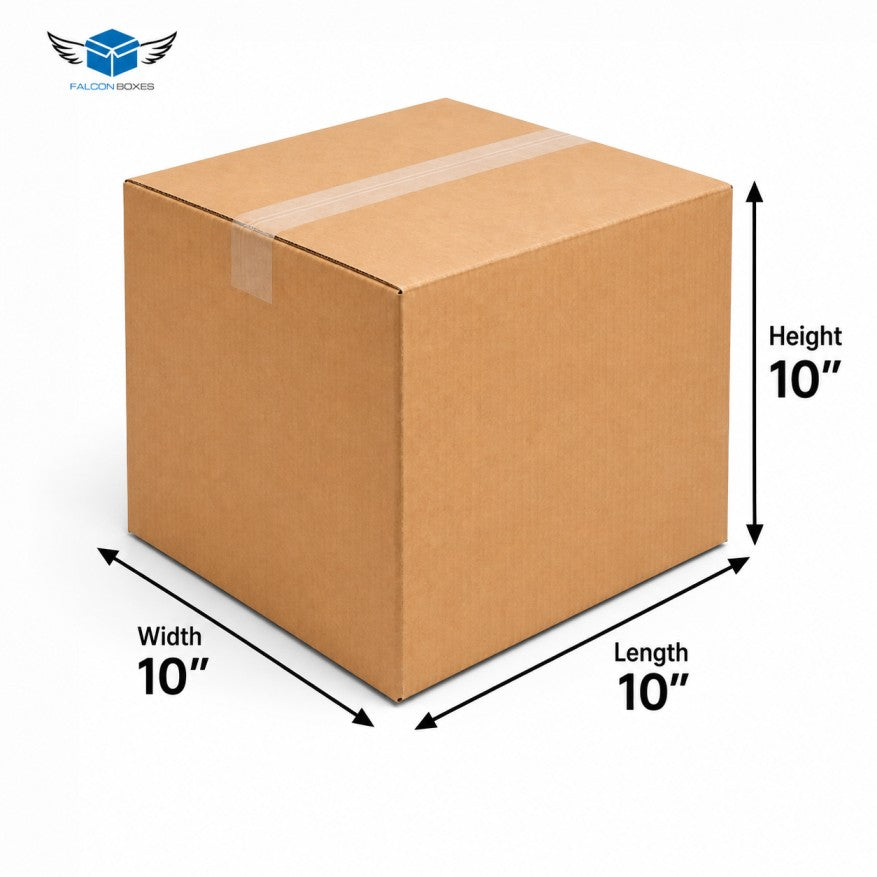 (10x10x10) Premium Brown Corrugated E-Commerce Box