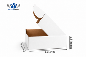 (10x8x3.5) White Premium Corrugated Mailer Box