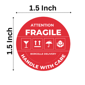 100 Pieces Fragile Stickers Multiple Sizes