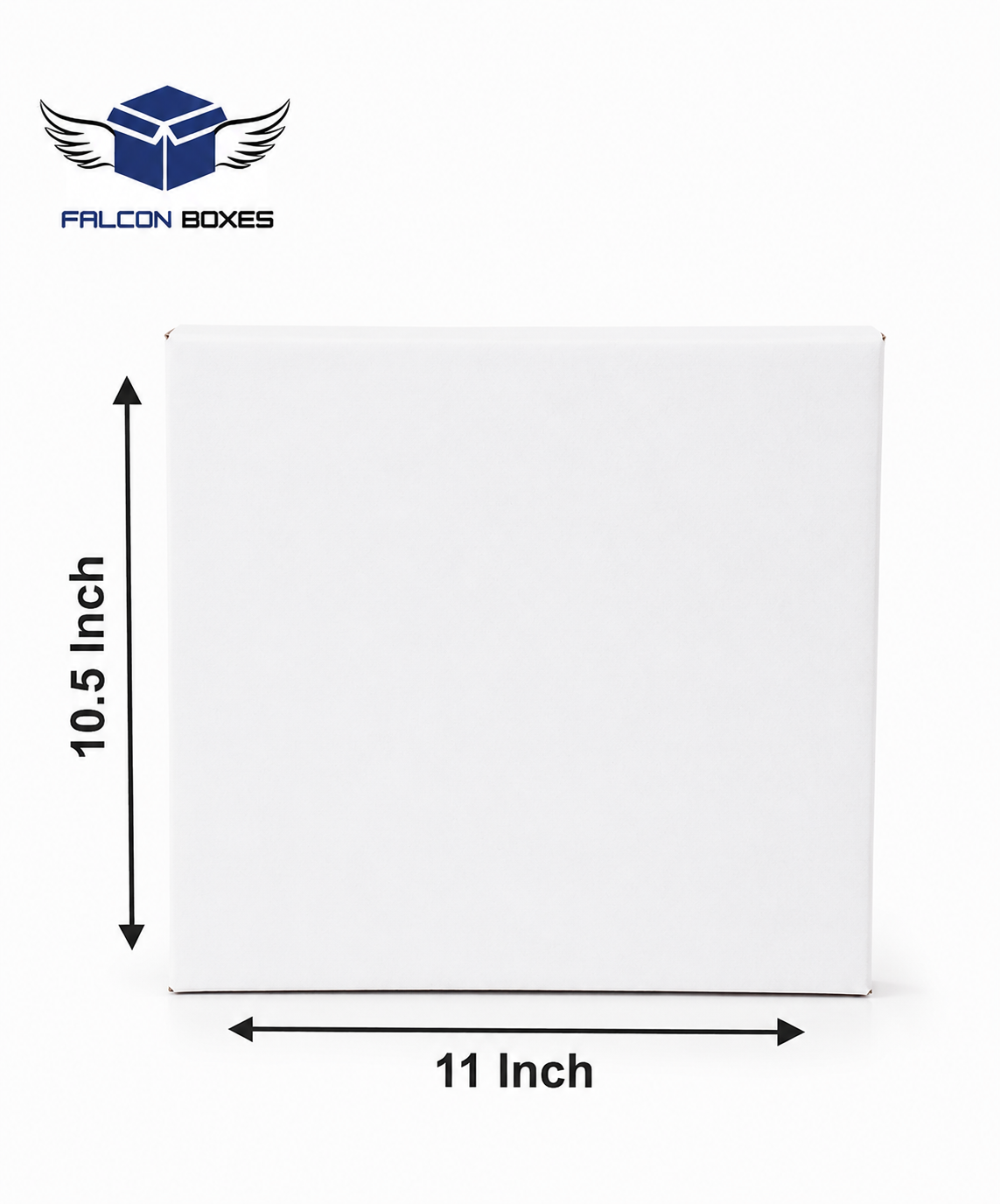 (11x10.5x1.5) White Premium Corrugated  T-Shirt Packaging Box