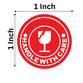 100 Pieces Fragile Stickers Multiple Sizes