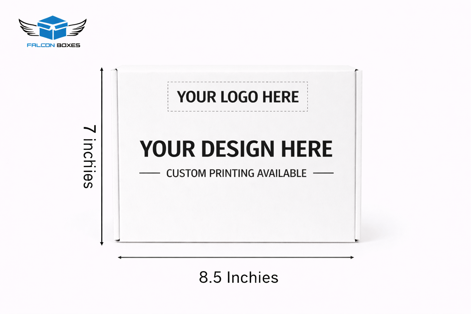 (8.5x7x4) White Medium E-Commerce Box