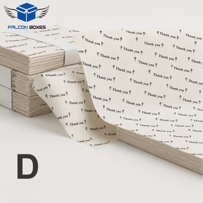 100-PCS Thank You Printed Butter Paper