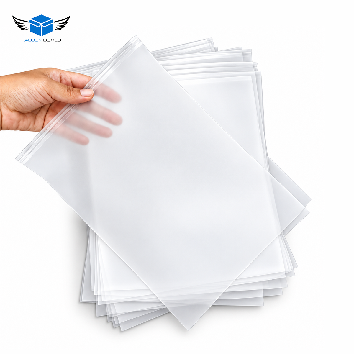 Frosted Zip Slider Bag for Clothes – Falconboxes.pk