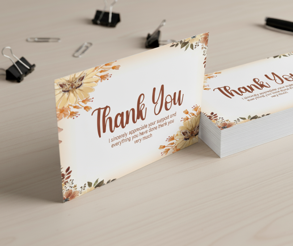 100Pcs of Thank-You Cards