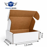 (7.5x3.5x2) Premium White Corrugated Cosmetic Packaging Box