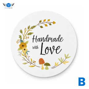 Handmade With Love sticker design B