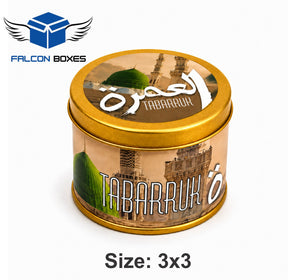 Tin Box B&W – Premium Umrah & Hajj Tabarruk Gift 125G