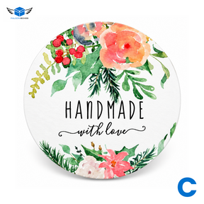 Handmade With Love sticker design C