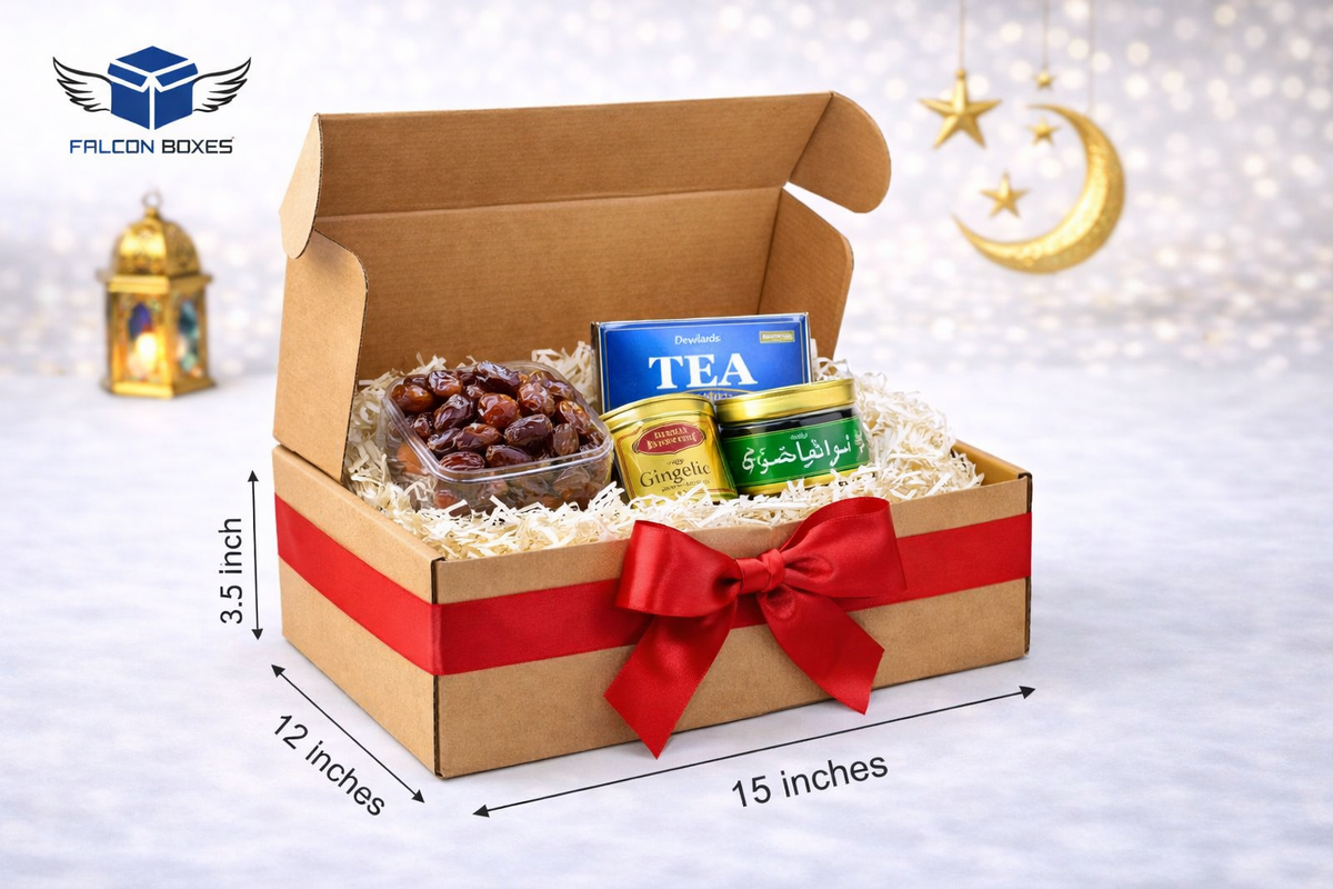 (15x12x3.5) Premium Ramzan Gift Box – Elegant Food & Treat Packaging