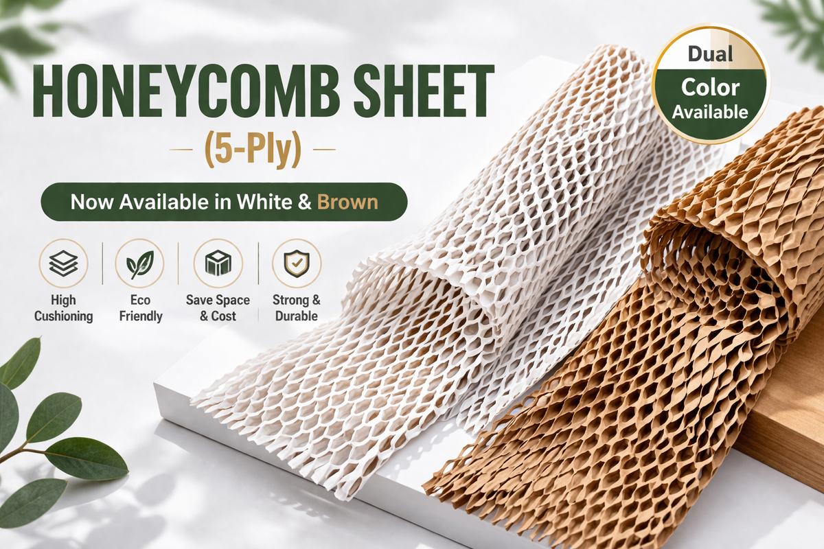 Bubble Wrap Killer 5-Ply Honeycomb Packaging Paper Sheet – Replace Bubble Wrap with Eco Protection