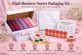 Hijab Business Starter Kit (5 to 6 Hijabs)– Complete Packaging Solution