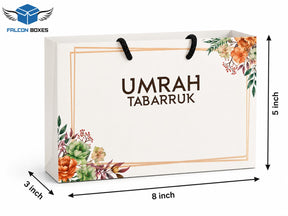 Elegant Paper Bags for Gifts – Hajj Mubarak Design