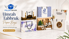 Elegant Paper Bags for Gifts – Hajj Mubarak Design