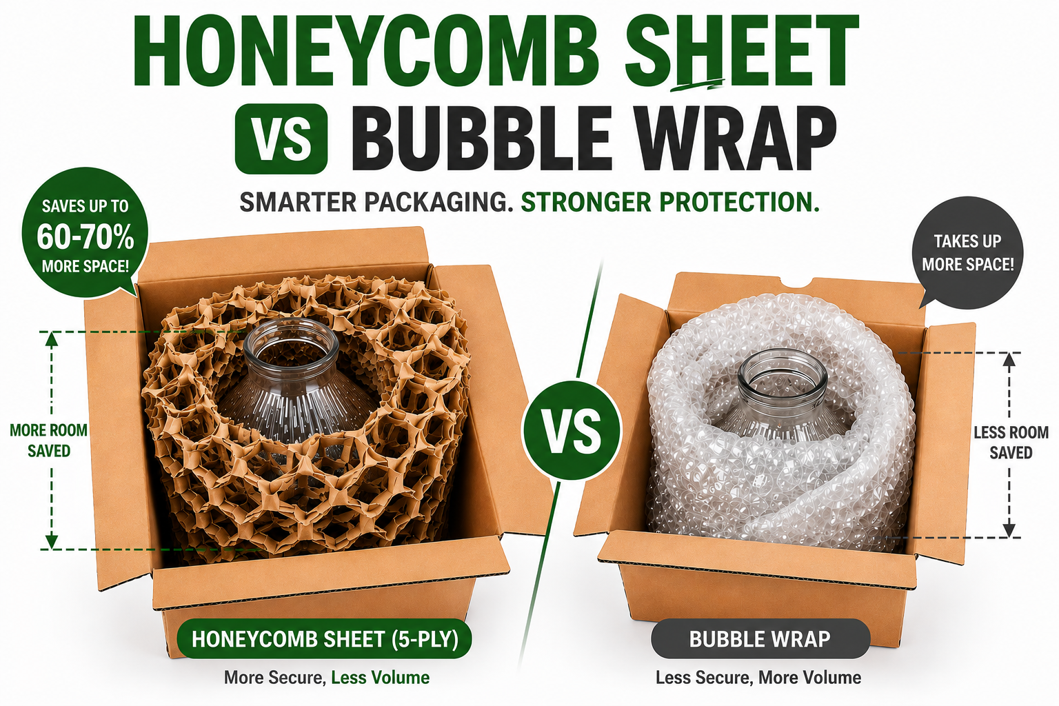 5-Ply Honeycomb Paper Wrap (Bubble Wrap Alternative)