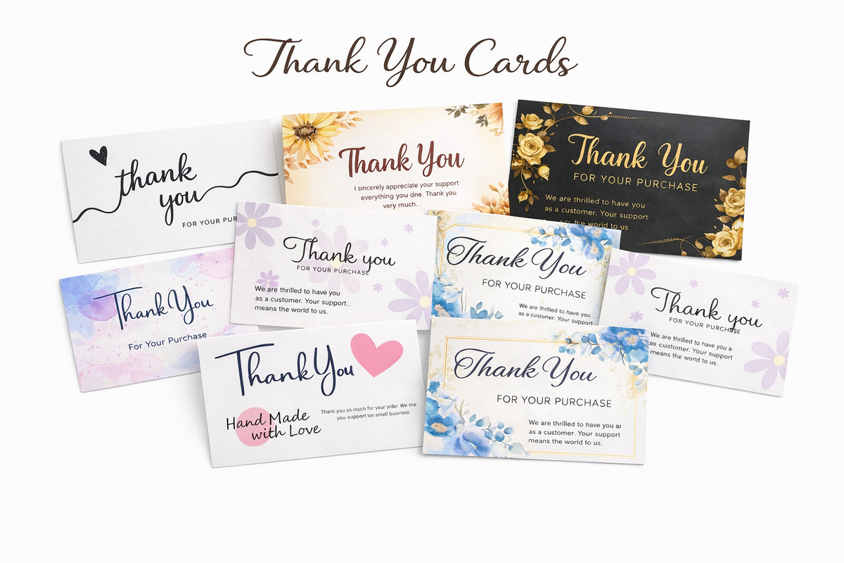 100Pcs of Thank-You Cards