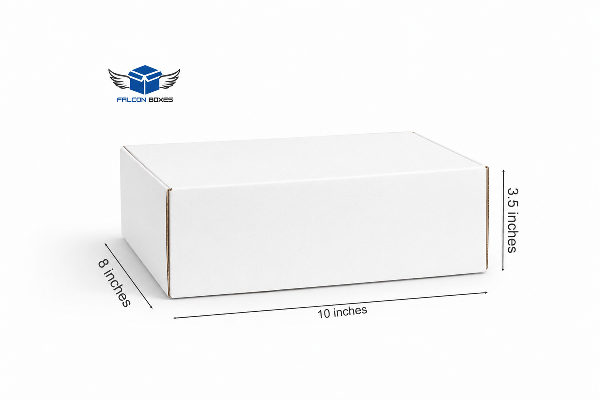 (10x8x3.5) White Premium Corrugated Mailer Box (Copy)
