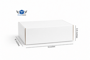 (10x8x3.5) White Premium Corrugated Mailer Box
