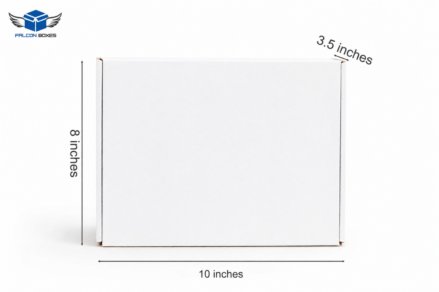 (10x8x3.5) White Premium Corrugated Mailer Box