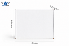 (10x8x3.5) White Premium Corrugated Mailer Box