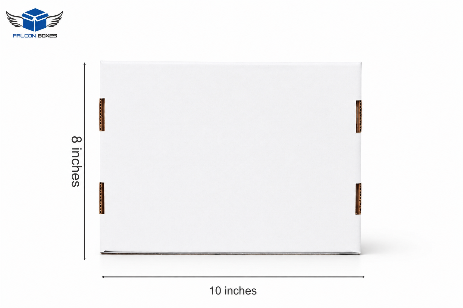 (10x8x3.5) White Premium Corrugated Mailer Box