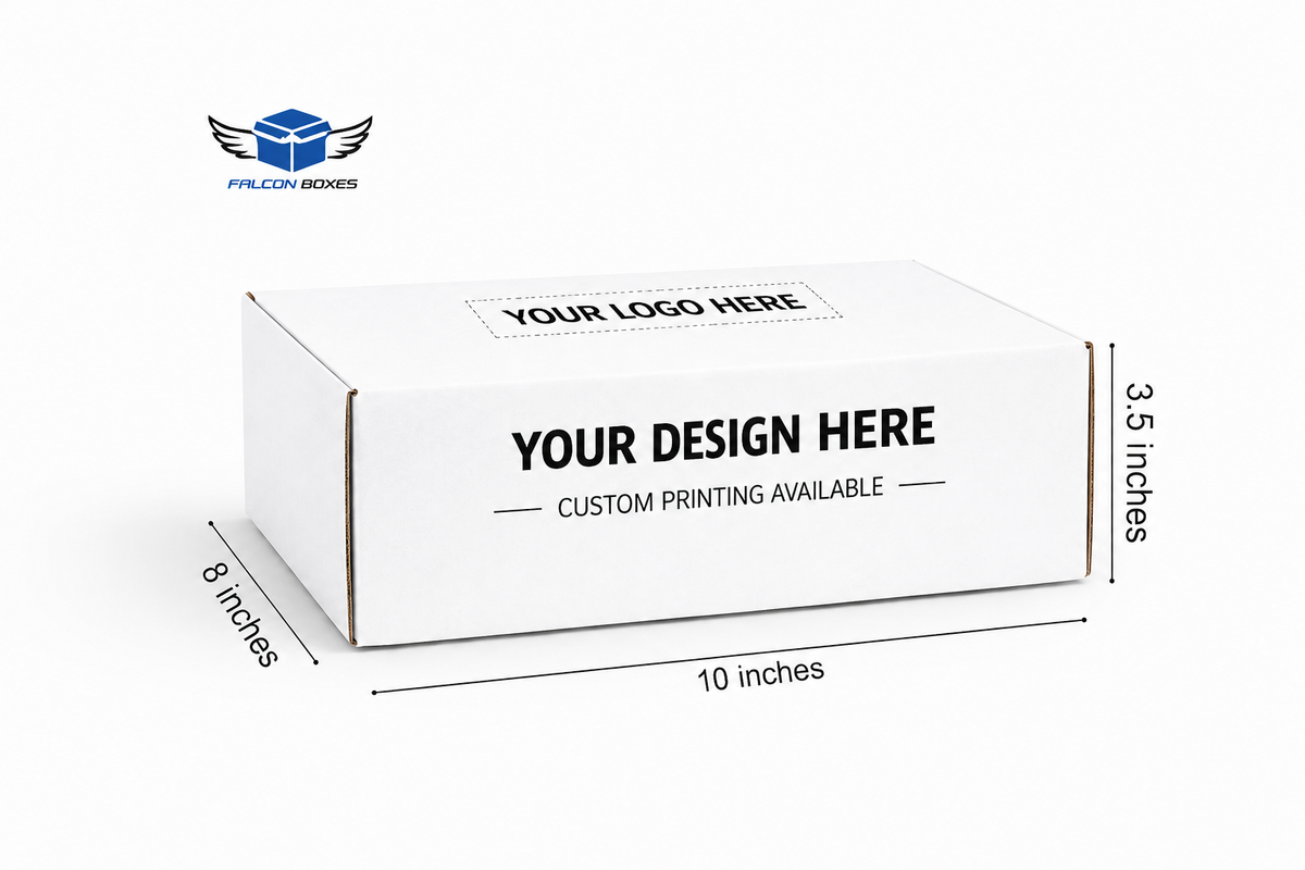 (10x8x3.5) White Premium Corrugated Mailer Box (Copy)