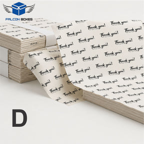 100-PCS Thank You Printed Butter Paper