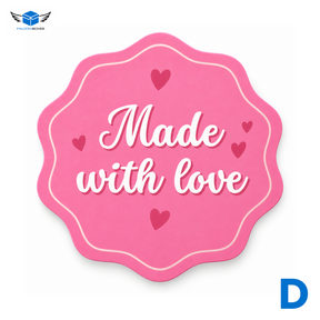 Handmade With Love sticker design D