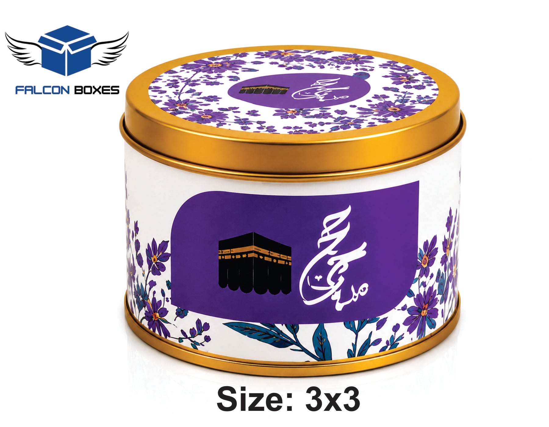Tin Box B&W – Premium Umrah & Hajj Tabarruk Gift 125G
