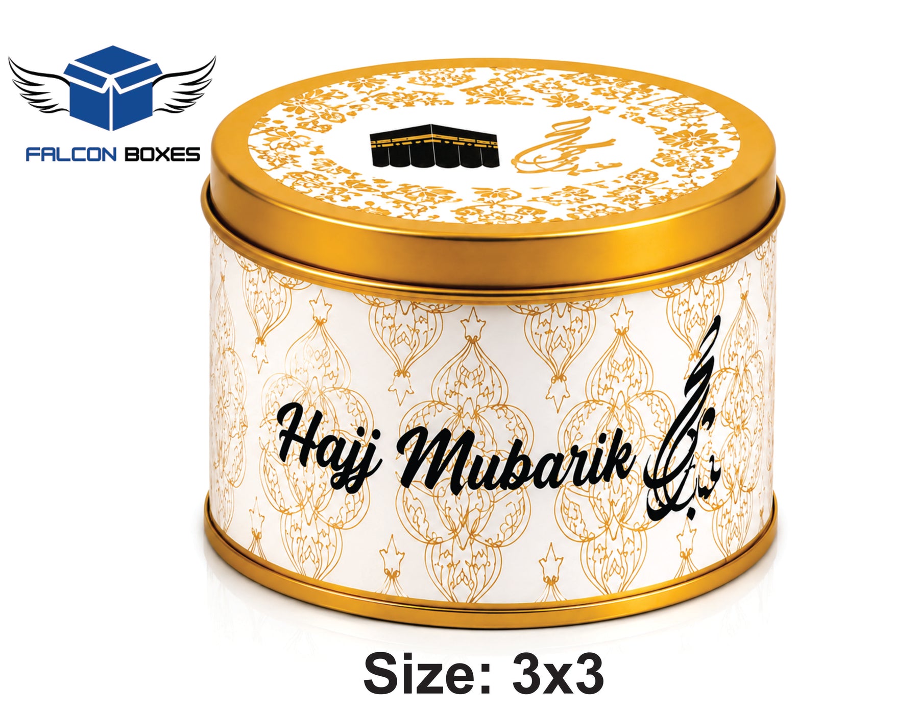 Tin Box B&W – Premium Umrah & Hajj Tabarruk Gift 125G