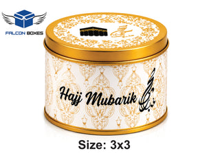 Tin Box B&W – Premium Umrah & Hajj Tabarruk Gift 125G