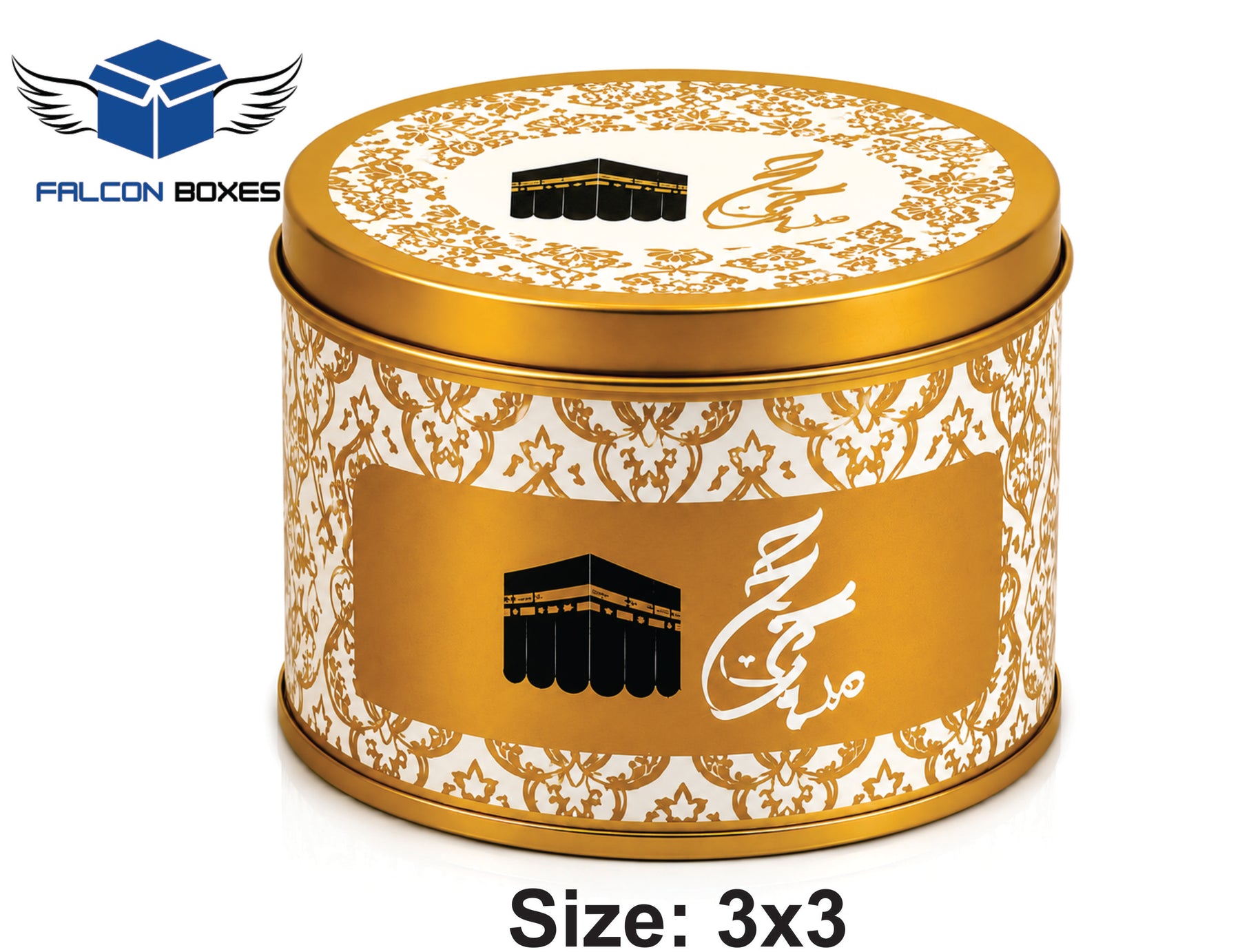 Tin Box B&W – Premium Umrah & Hajj Tabarruk Gift 125G
