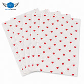 100-PCS Heart Printed Butter Paper