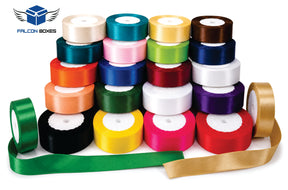 1 Inch Satin Ribbon Roll - 18 Yards for Gift Packaging
