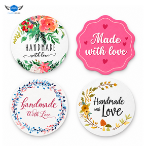 Handmade With Love sticker pack with designs A, B, C and D