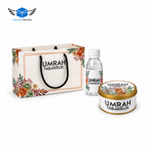 Elegant Floral Gift Set (with Tin Jar 250g) - Umrah Tabarruk Packaging