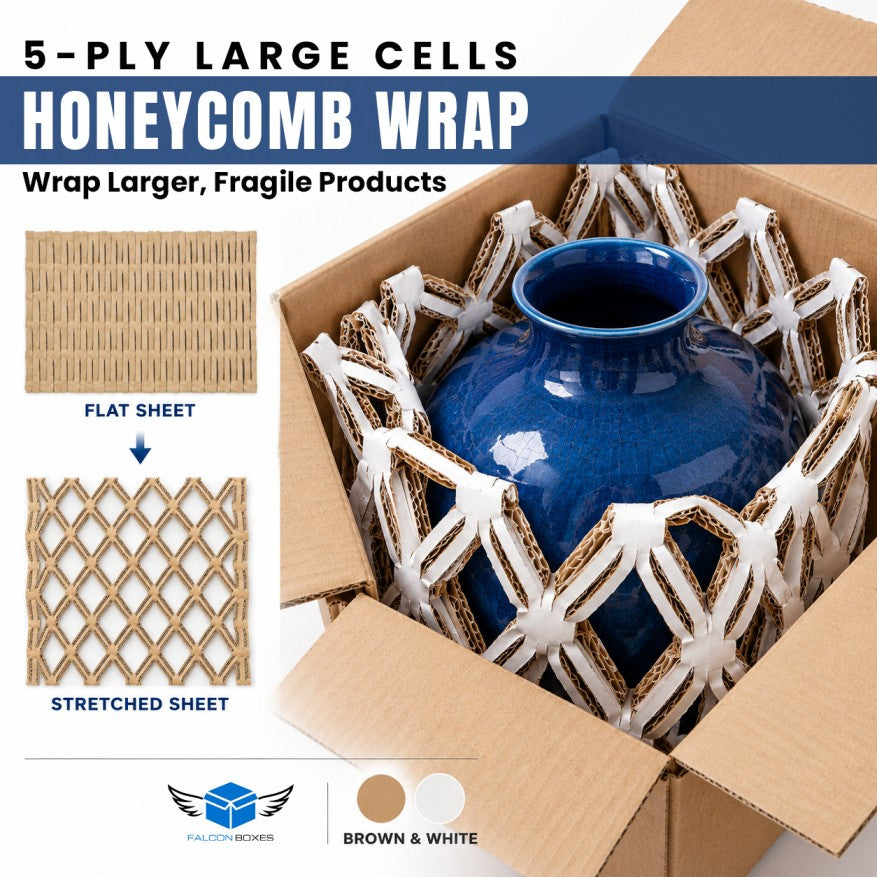 5-Ply Large-Cell Honeycomb Wrap – (Bubble Wrap Alternative)