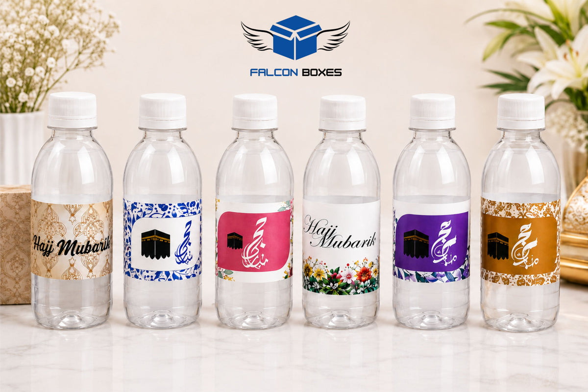 Premium Zam Zam Water Bottle – Hajj Mubarak Design